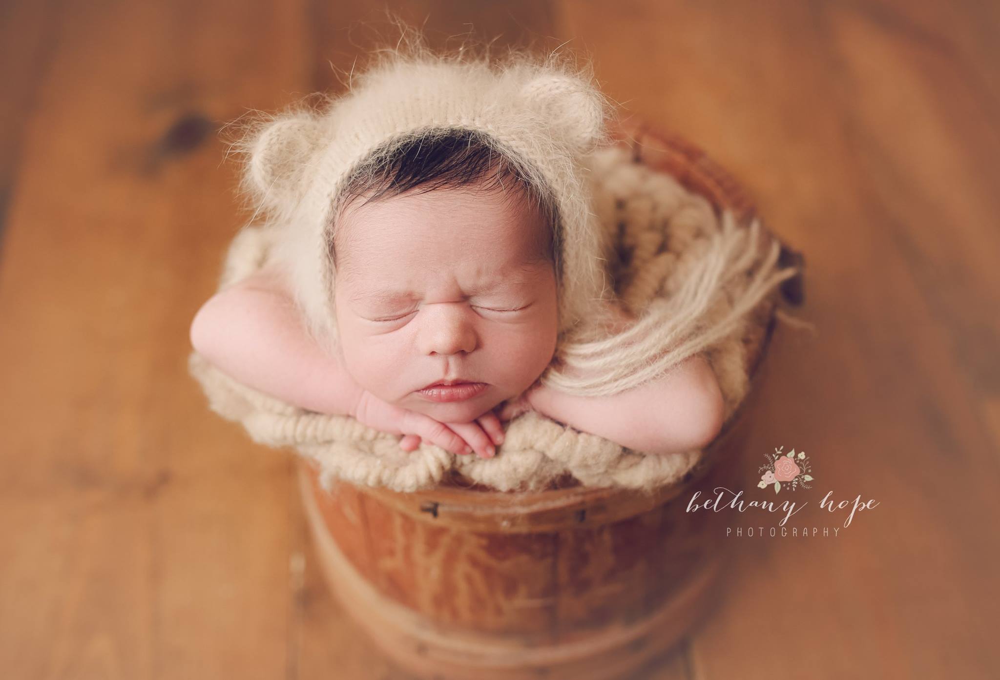 He'll pose in the bucket, but he's not happy about it. Ha :) Gotta love the brow :)