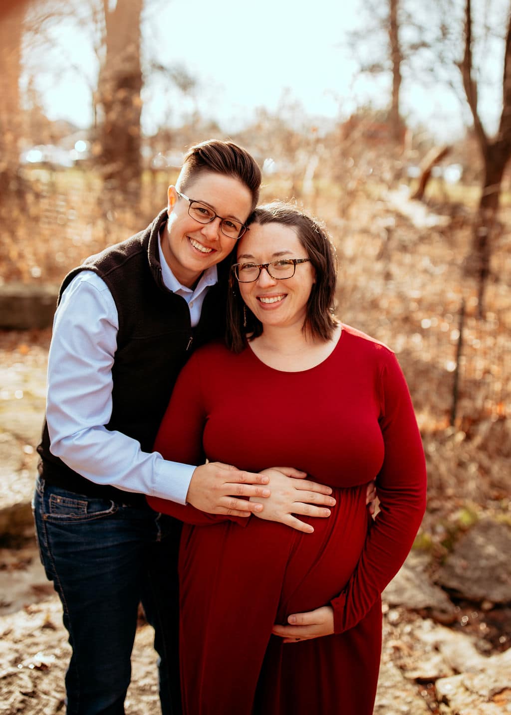 Ellie + Kristy I Gorgeous outdoor Chicago maternity session - Bethany Hope  Photography