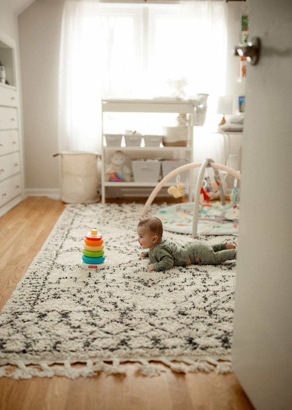 baby boy in his nursery