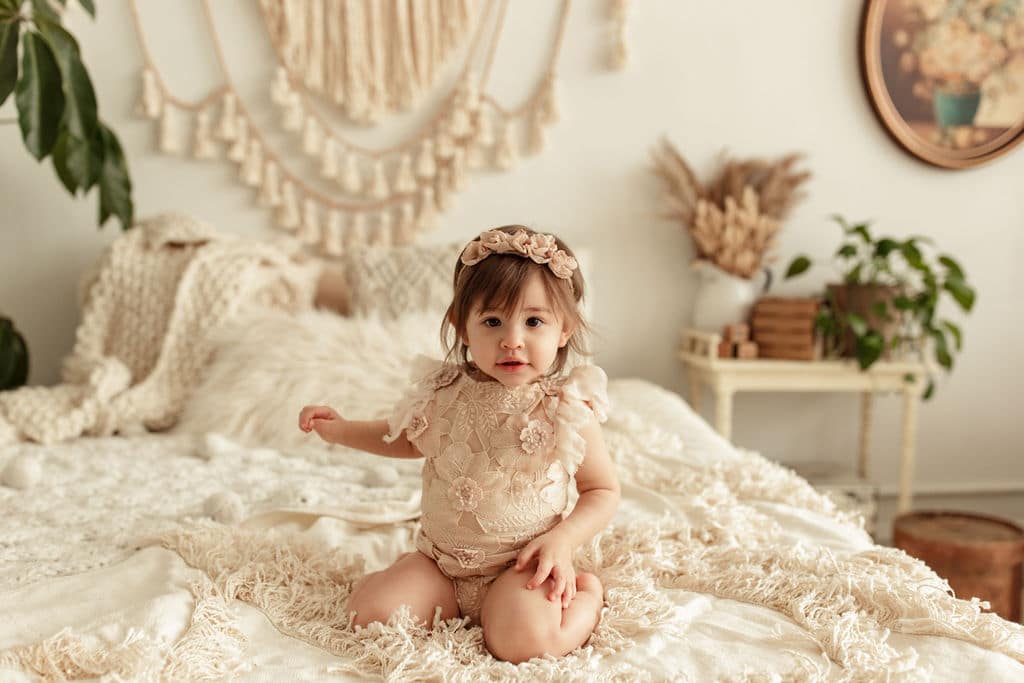 baby in Chicago photography studio