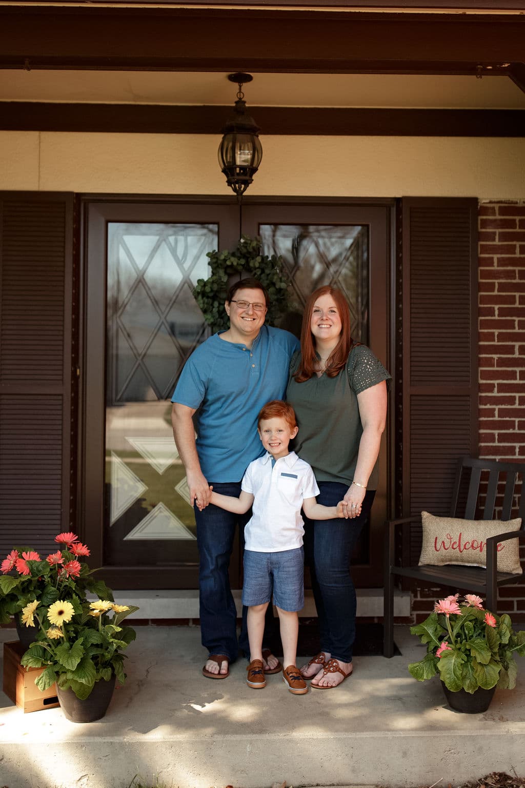 family porch sessions in Chicago