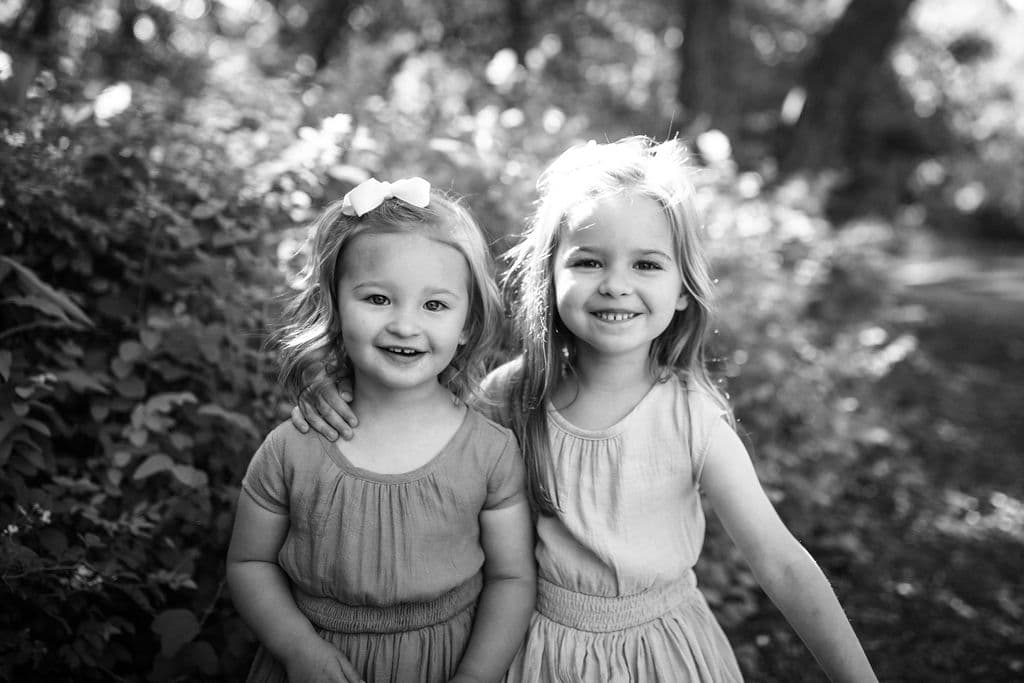 black and white sisters photo