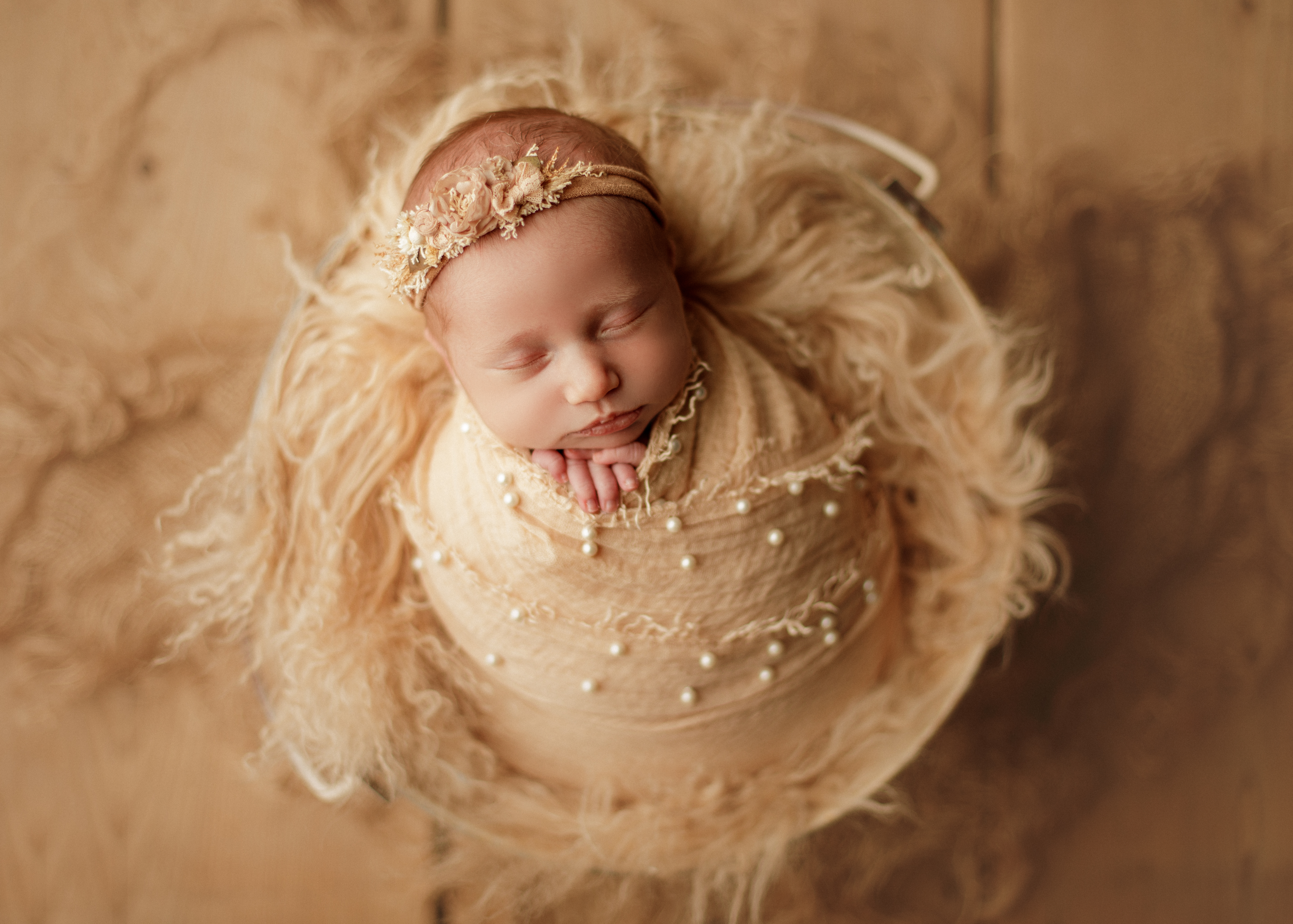 newborn baby girl photo shoot Winnetka