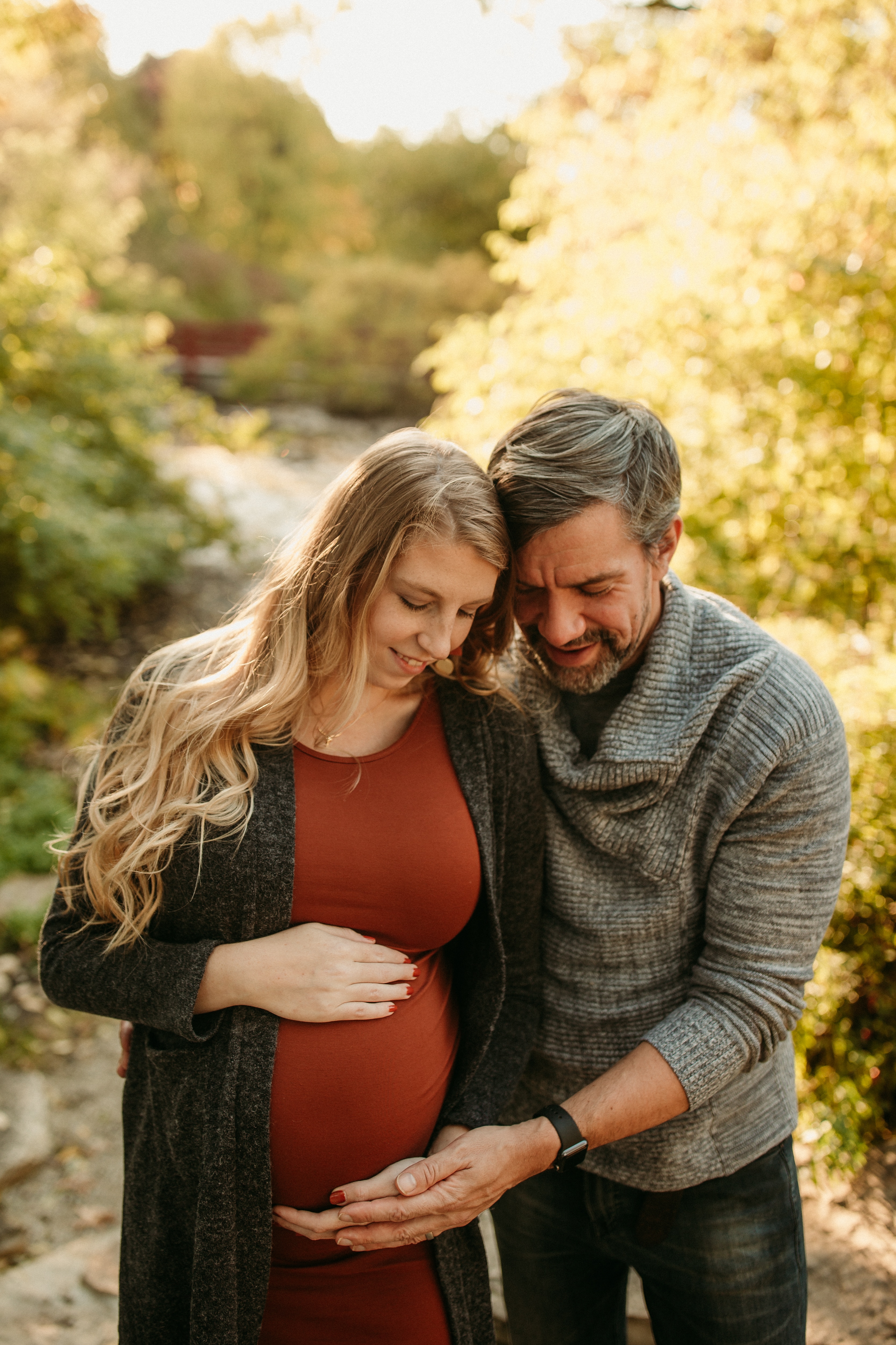 Chicago maternity session couple