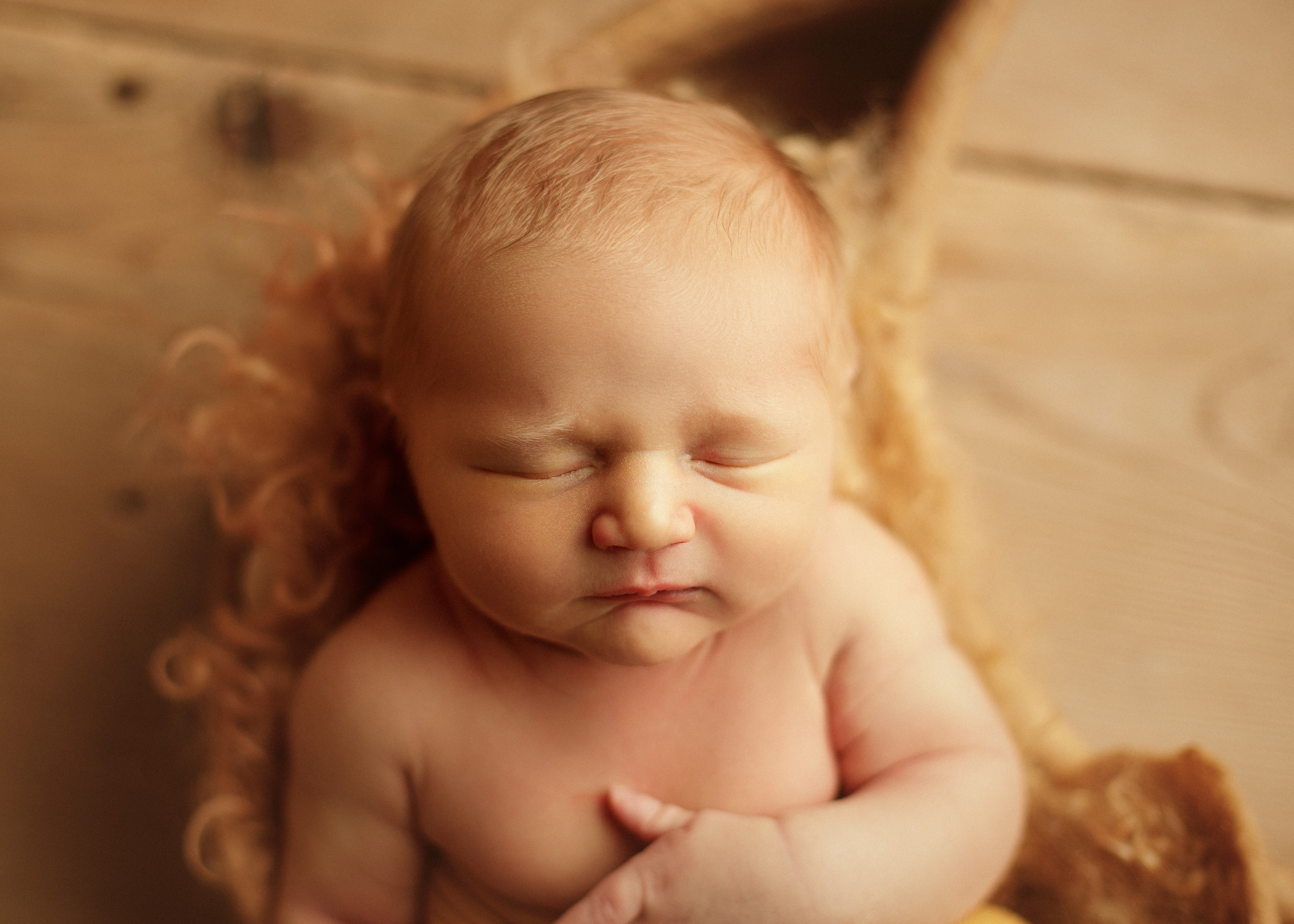 sleeping newborn baby boy