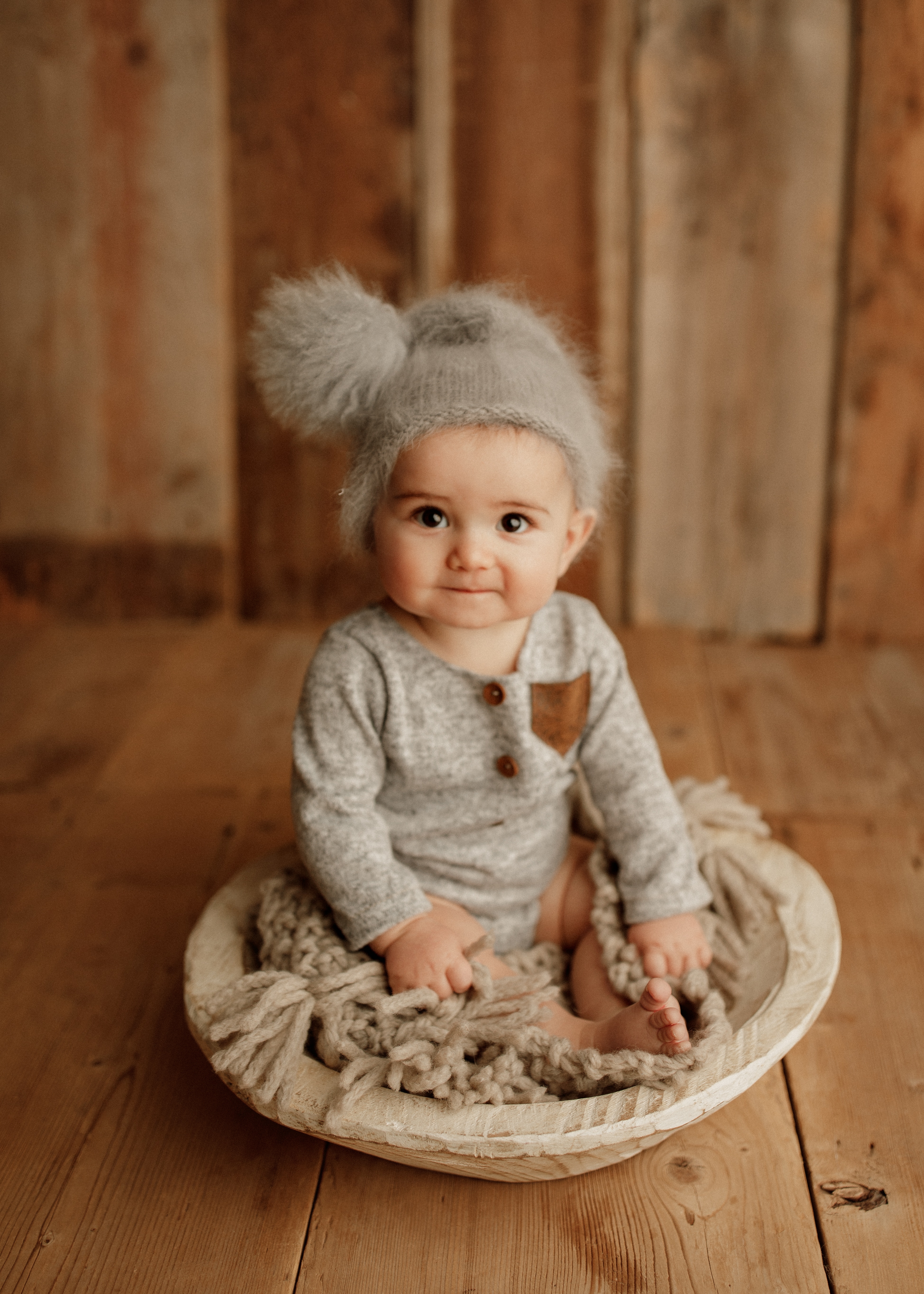 baby boy in winter hat Barrington