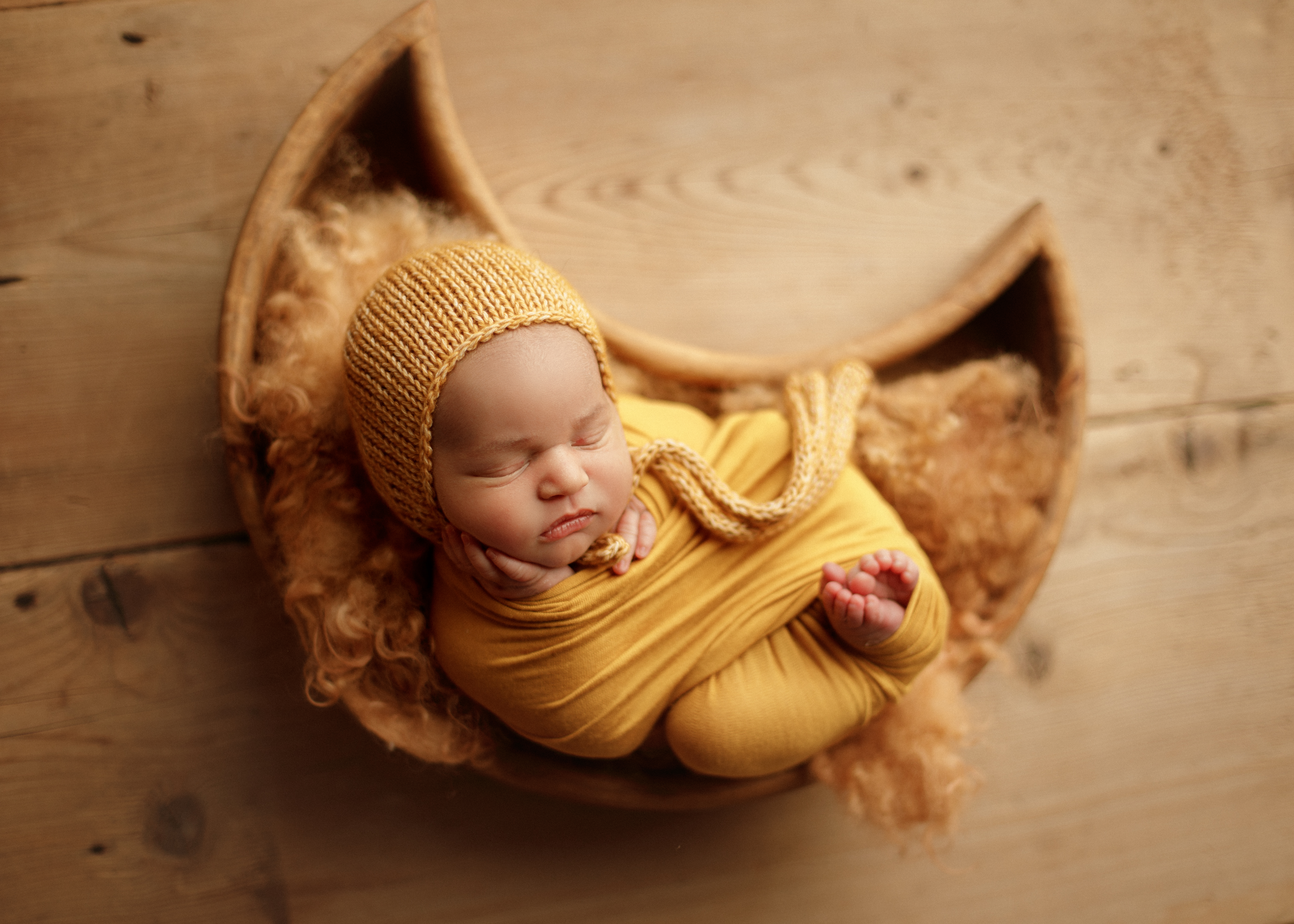 baby boy in moon basket